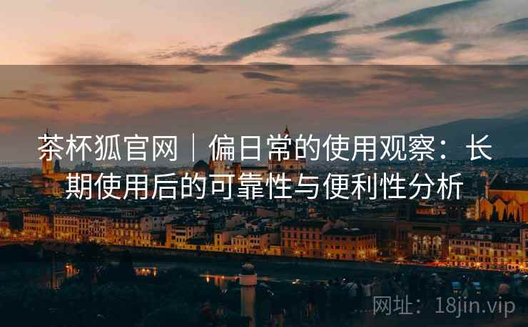 茶杯狐官网｜偏日常的使用观察：长期使用后的可靠性与便利性分析
