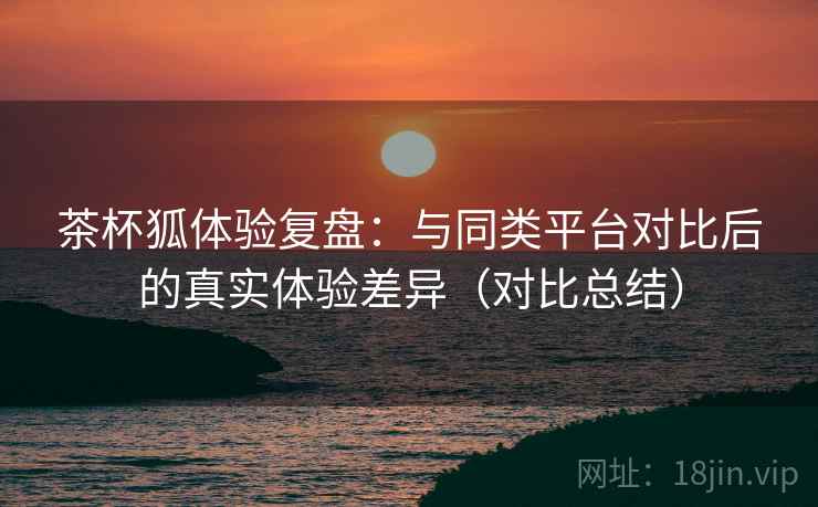 茶杯狐体验复盘：与同类平台对比后的真实体验差异（对比总结）
