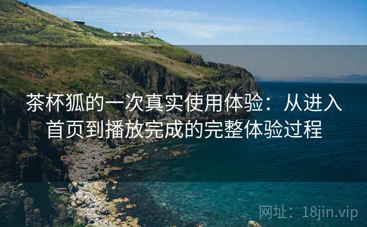 茶杯狐的一次真实使用体验：从进入首页到播放完成的完整体验过程